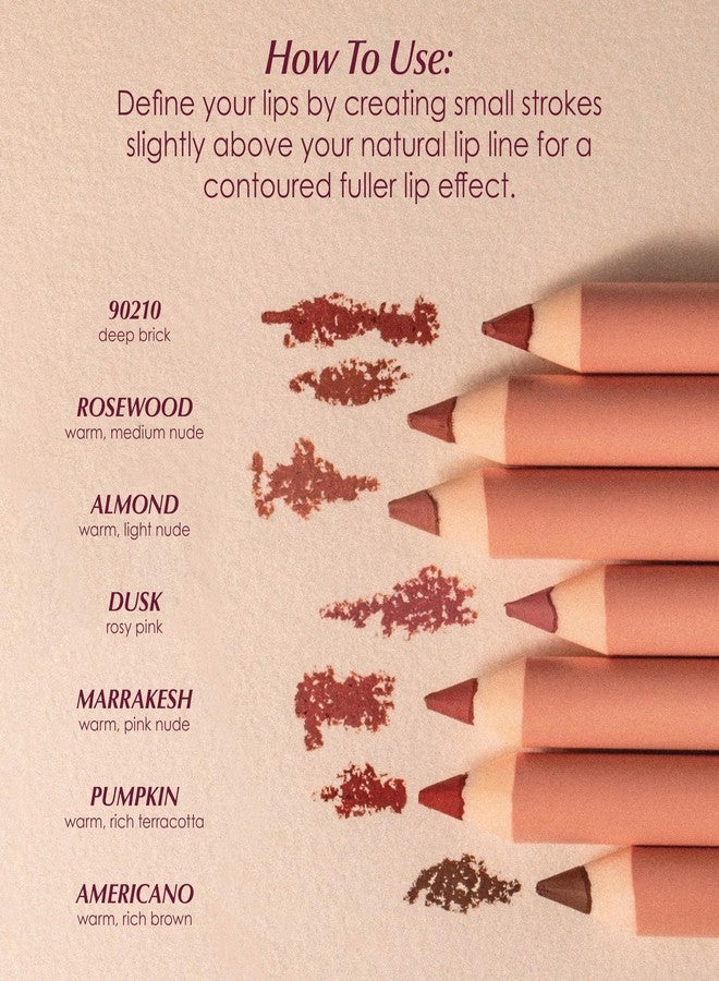PERSONA Cosmetics Lip Liner | Creamy, Long-Wear Matte Pencil with Jojoba Oil | Hydrating & Easy to Apply | Shapes, Defines & Contours Lips | Vegan, Cruelty-Free, Paraben-Free | Made in USA, Mauve - Image 5
